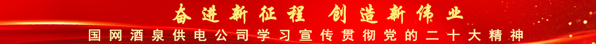 國網(wǎng)酒泉供電公司學(xué)習宣傳貫徹黨的二十大精神